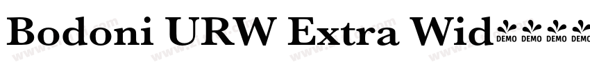 Bodoni URW Extra Wid字体转换